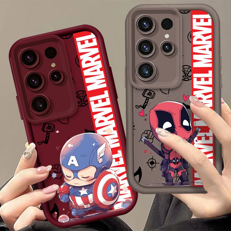 

Marvel Iron Man Hero Cute For Samsung Note 20 S24 S23 S22 S21 S20 Ultra Plus FE A25 A23 A22 A15 A31 5G Eye Ladder Funda