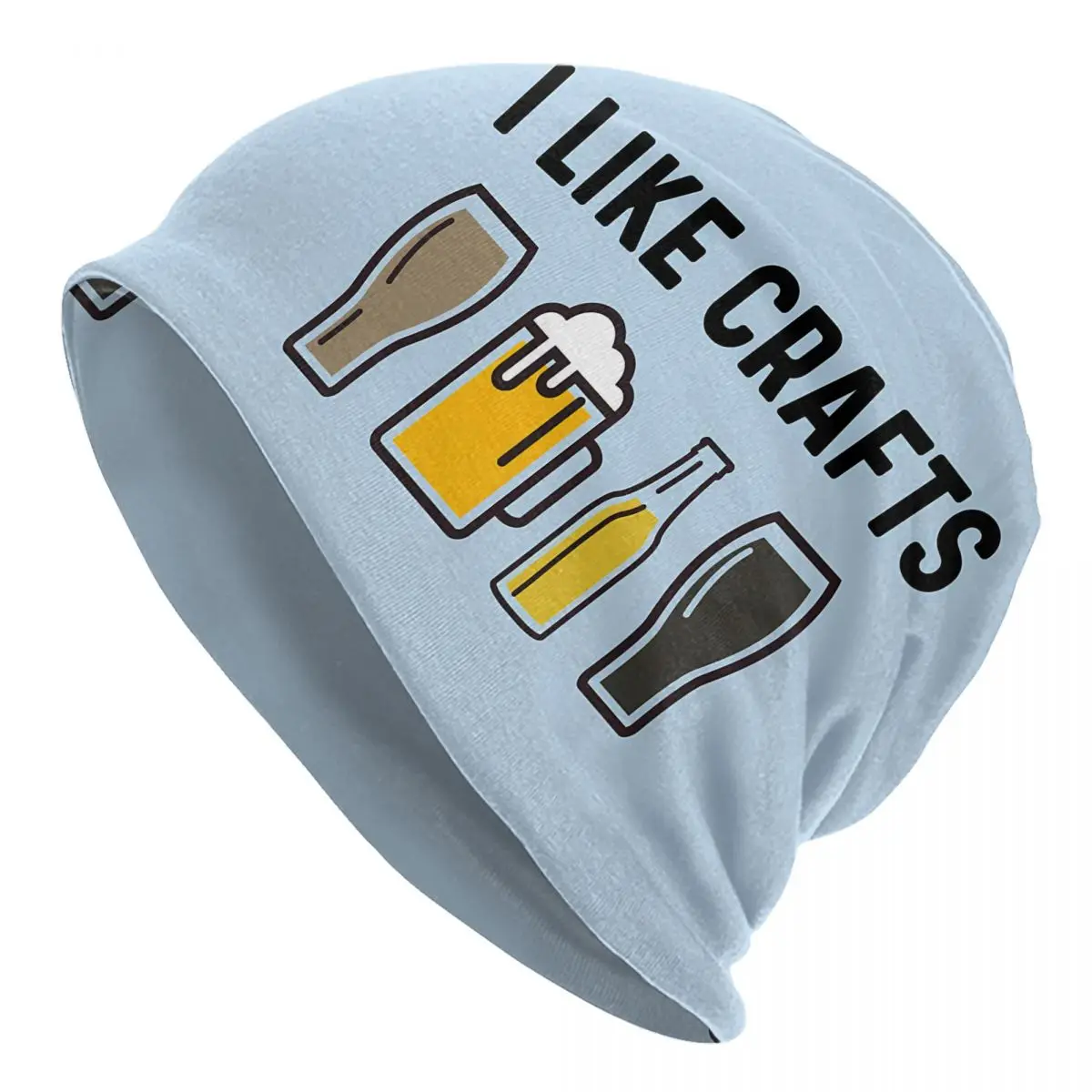 Like Beer Bonnet Fashion Thin Skullies Beanies Caps For Men Novelty Hats