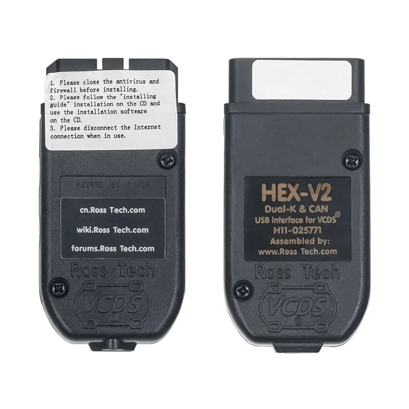 الماسح الضوئي التشخيصي VAG HEX V2 لـ VCDS 24.7 مع شريحة ATMEGA162 FT232 5054، برمجة عبر الإنترنت متعددة اللغات لـ Audi VW Skoda HE