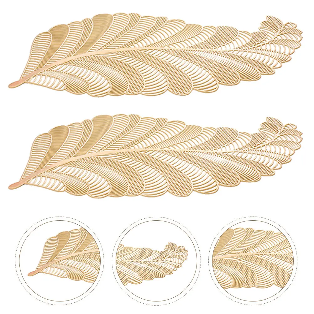 

Набор из 2 термостойких ПВХ-салфеток для стола с полым дизайном, креативные изолированные подставки для дома и вечеринок