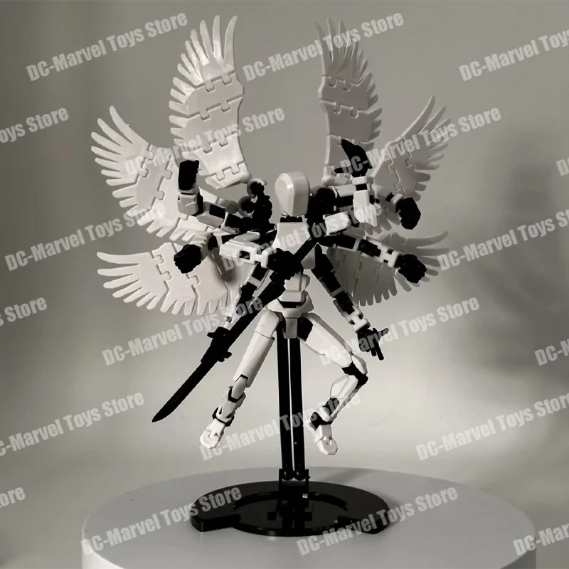 3d พิมพ์ Dummy 13 หุ่นยนต์แปดแขน Angel Multi-Jointed Movable Shapeshift Chivalrous คน Wing Action Figure ของขวัญที่กําหนดเองของเล่น