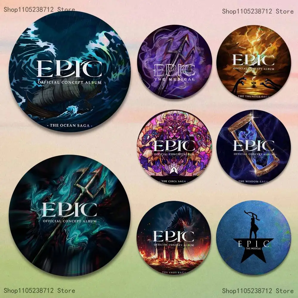 

Music E-Epic The Musical Badges Button Round Creative Pin Brooch Badge Bag Decor Fans Collect Friends Gifts