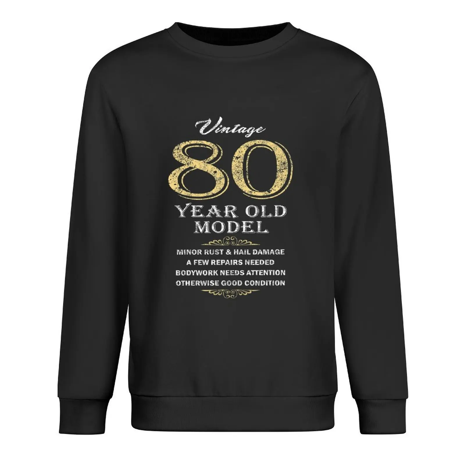 

80th Birthday - Funny gift idea Classic Pullover japanese style korean clothes tracksuit men sports sweatshirt man