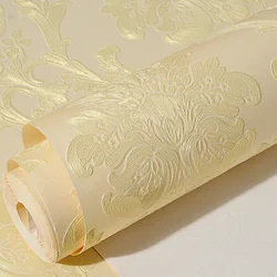 European High-end Wallpaper 3D Three-dimensional Bedroom Living Room TV Background Wall Wallpaper