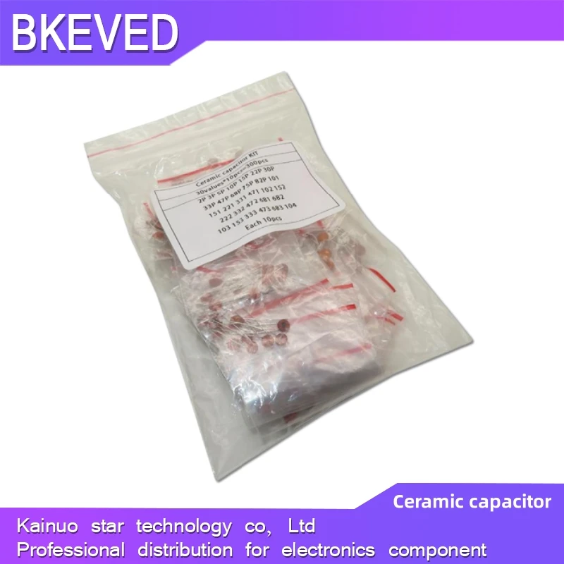 30 değerler * 10 adet = 300 adet seramik kondansatör kiti 2PF-0.1UF 100% orijinal yeni