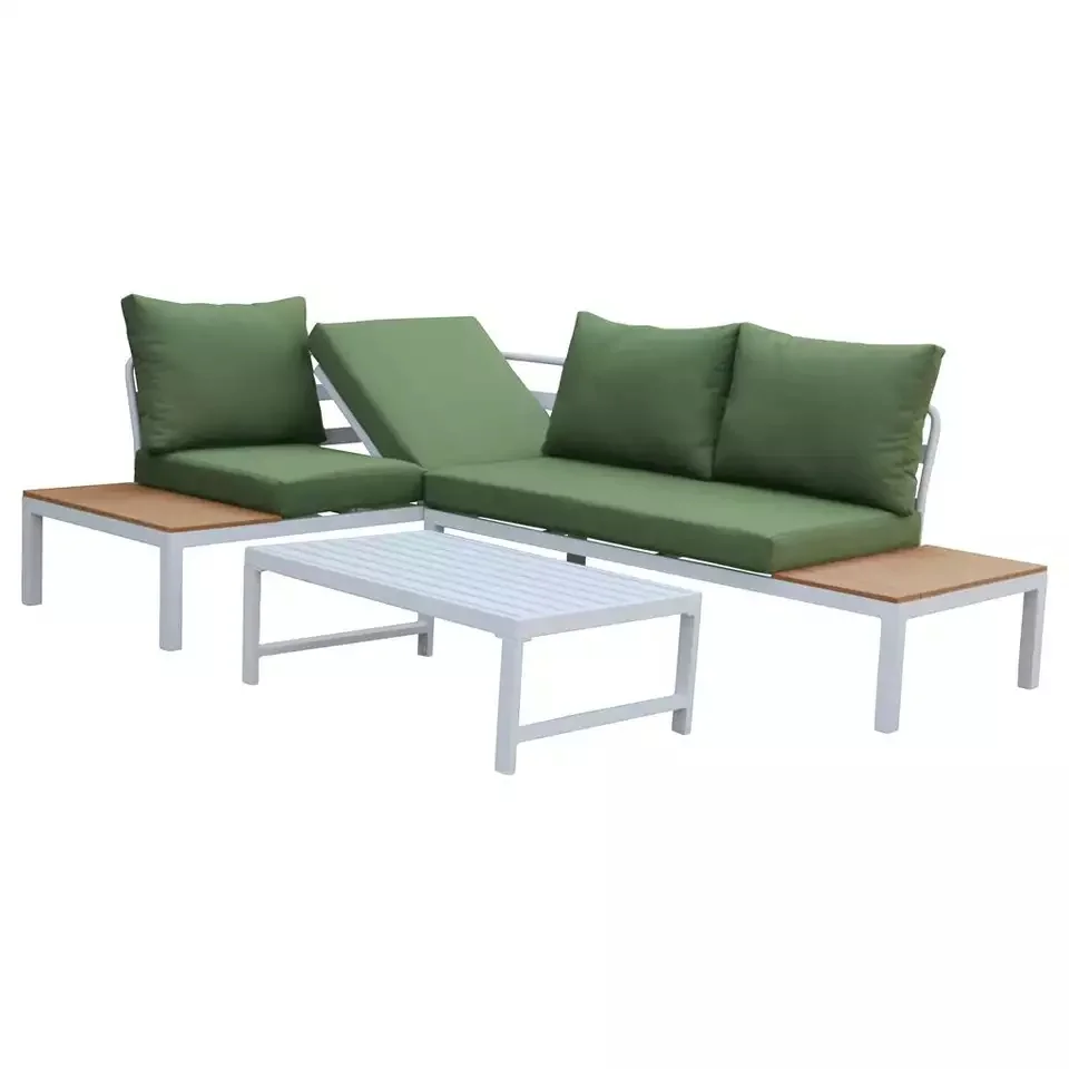 

Modern Aluminum Multi-Function Outdoor Dining Furniture Garden Sofa Set for Hotels Parks Homes Garden Sectional Hospitals