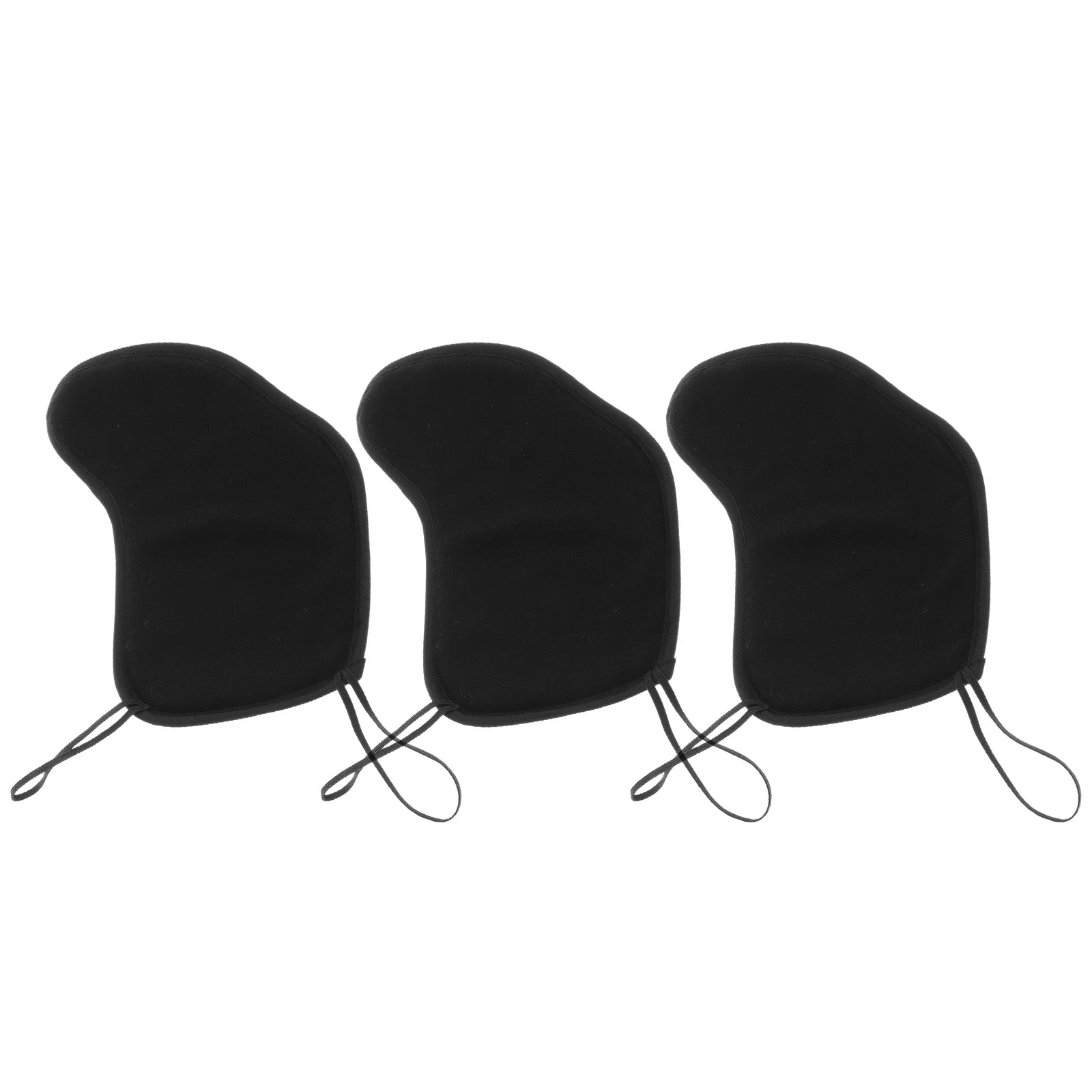 

3Pcs Violin Shoulder Rest Pads Comfortable Cotton Cushion Stable Support Black 44 34 Size Replacement Violin Chin Rest Accessory