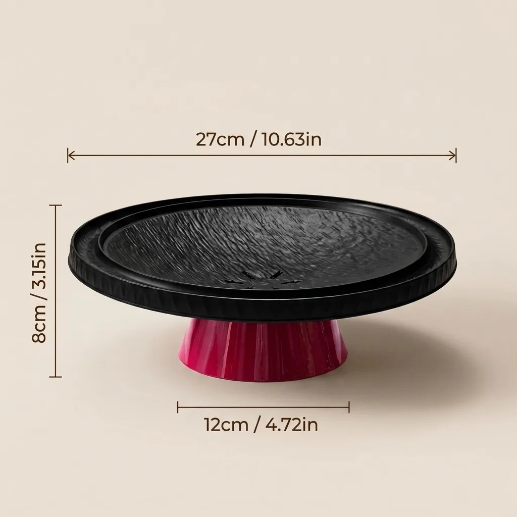 Afneembare taart- en cupcakestandaard, PET herbruikbare plastic borden, fruitschaal, dessertbord, snackserveerschaal, servies, feestartikelen voor kinderen