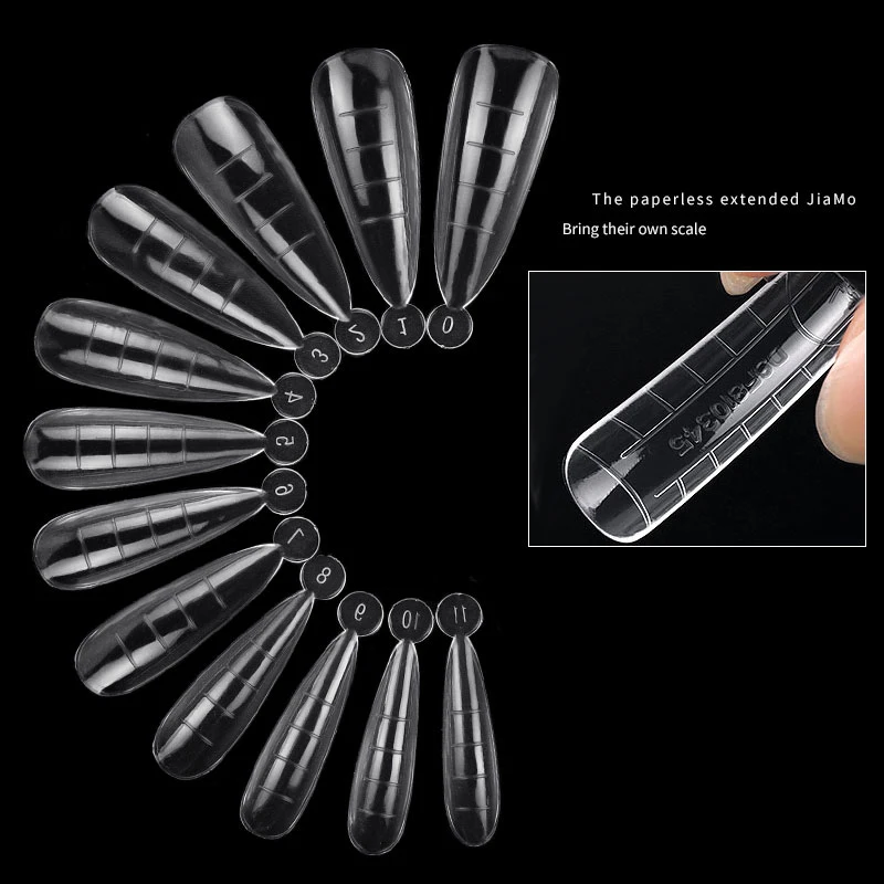 نصائح الأظافر الزائفة الاكريليك وهمية إصبع الأشعة فوق البنفسجية هلام البولندية بناء سريع قالب منحوتة غطاء كامل مسمار نصائح مانيكير أداة مجموعة #3