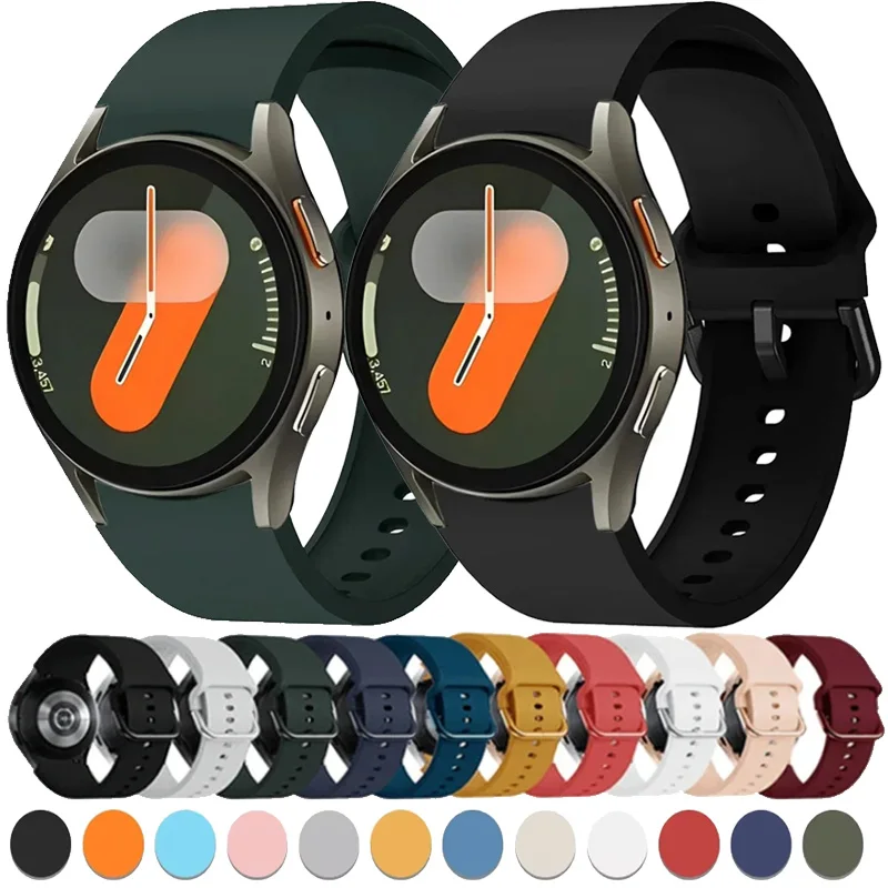 Silikonarmband für Samsung Galaxy Watch 6/4/5 40 mm/44 mm 5 Pro 45 mm Band ohne Lücke Armband Gürtel Uhr 6 4 Classic 47 mm 46 mm Correa