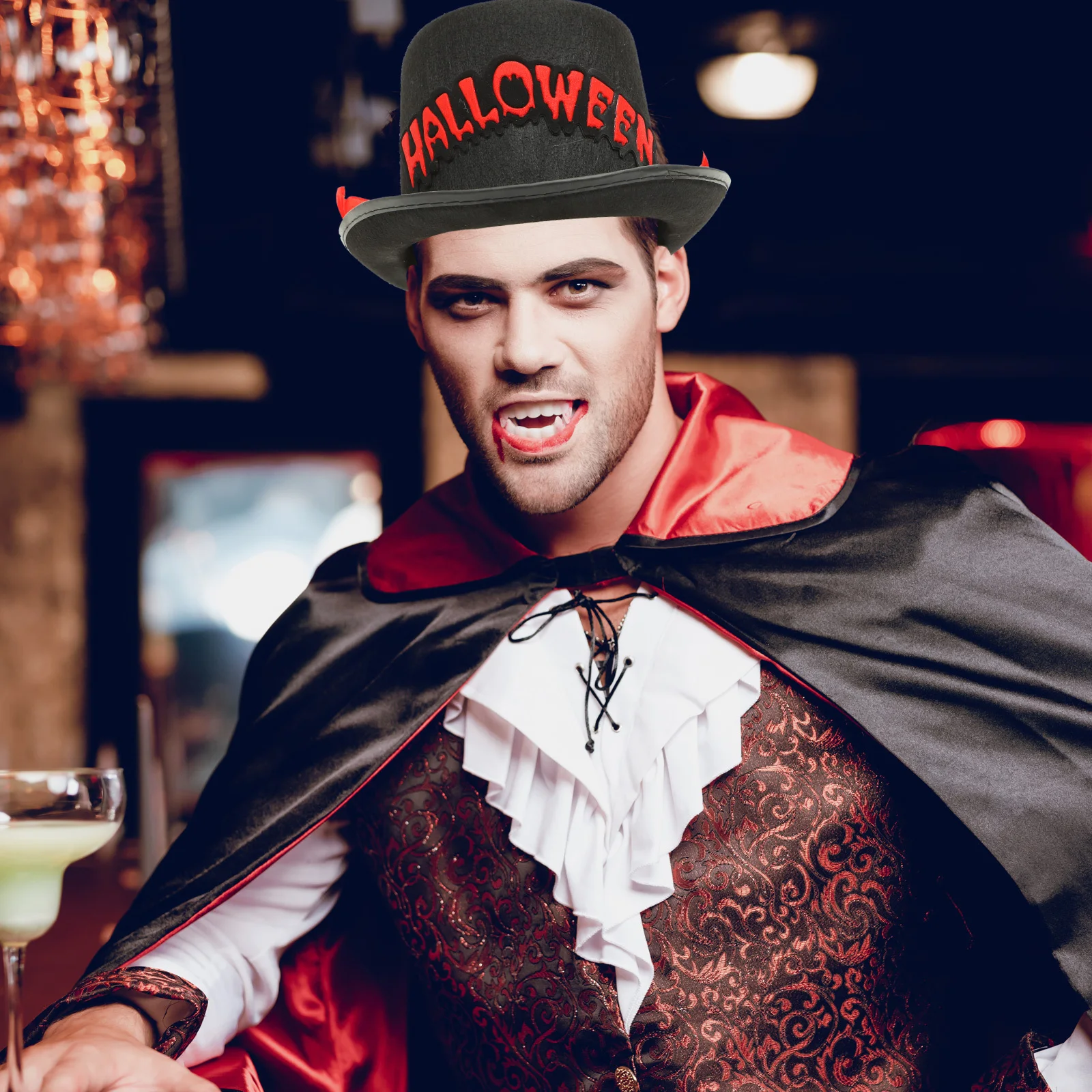 هالوين أغطية الرأس قرون تأثيري حلي المشهد قبعة مضحك الحيوان القبعات غطاء الرأس الثور