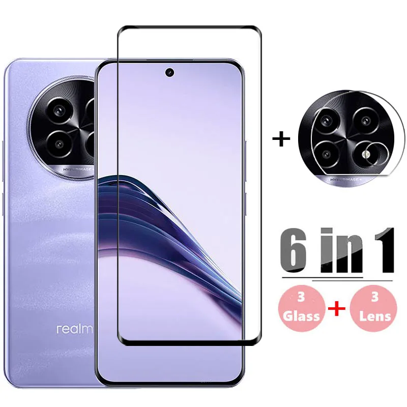 

6in1 Glass For Realme 13 Pro Screen Protector Realme 13 Pro Tempered Glass 3D Protective Phone Camera Lens Film Realme 13 Pro+