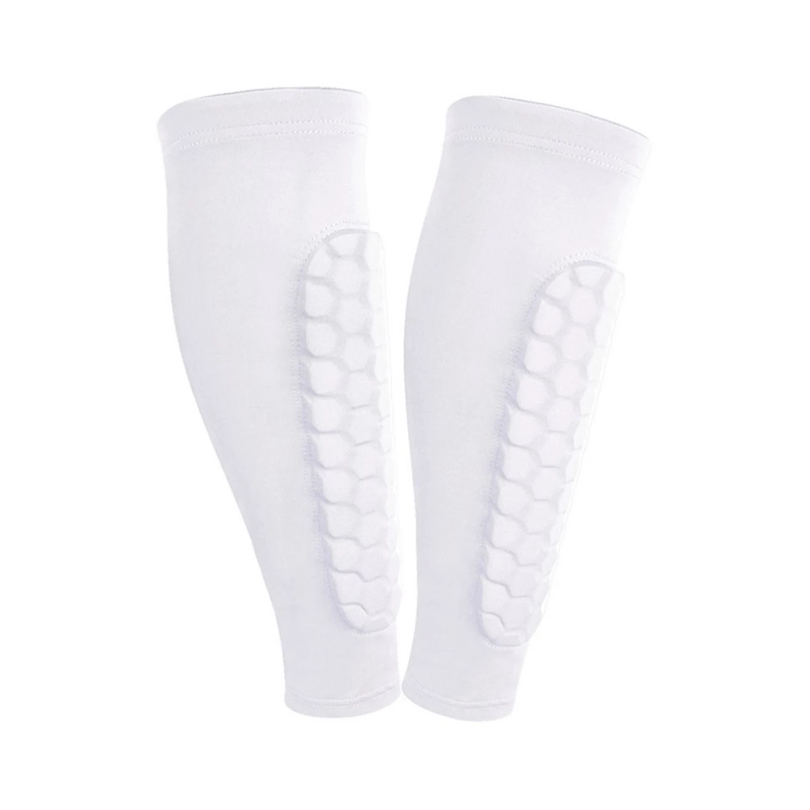 2 Stück Schienbeinschoner für Fußball, Basketball, mit Wabenpolsterung, atmungsaktives Nylon, stoßfest, Sport-Beinschutz für Kinder und Erwachsene