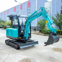 3.5 Ton Small Excavators Crawler Hydraulic Mini Digger 3 Ton Factory Direct Sales  Mini Excavator Bagger For Home Customized