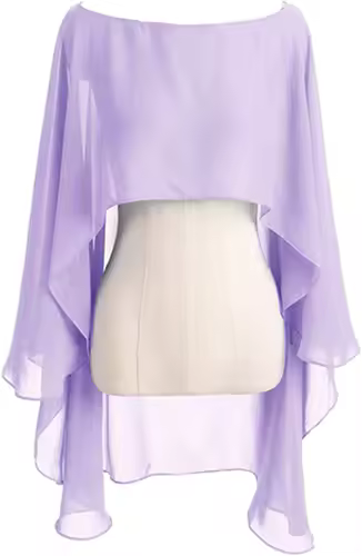 Chiffon Cape Bolero Women Femme Mariage Chalas Mujer Evening Wedding Bridal Jacket Wraps Accessories Peleryna Cloak Boda Shawl - Image 15