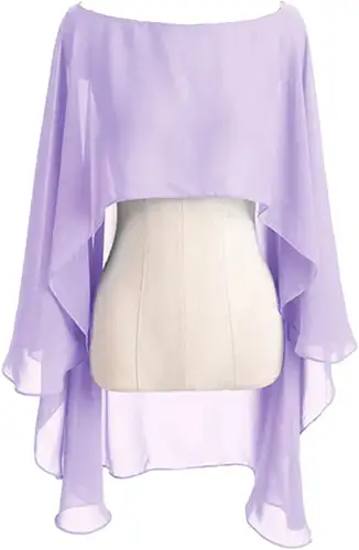 Chiffon Cape Bolero Women Femme Mariage Chalas Mujer Evening Wedding Bridal Jacket Wraps Accessories Peleryna Cloak Boda Shawl - Image 15