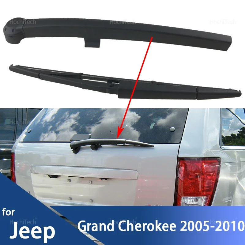 Für Jeep Grand Cherokee 2005-2010 05139836AB Autozubehör Heckwischermotor-Verbindungsarm mit Wischerblatt – Langlebiges ABS-Gehäuse