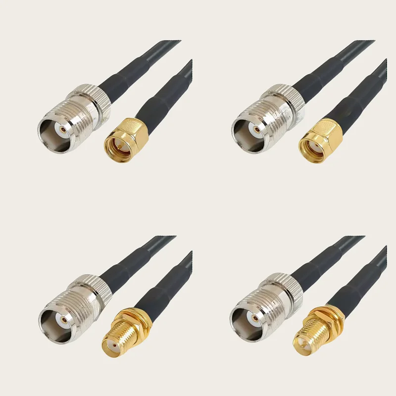 RG58 Cable TNC Female to SMA Male Female WiFi Antenna 50Ohm RF Coaxial Pigtail Jumper Cables