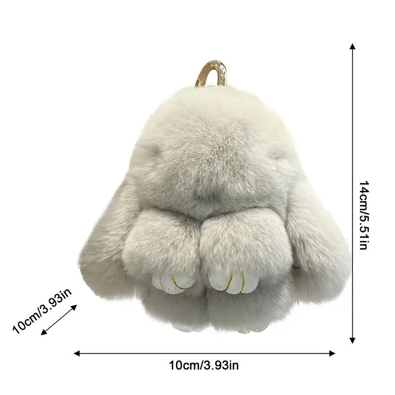 Peluches de animais macios para mochilas pingente de pelúcia para sacola coelho dos desenhos animados chaveiro charme bonito saco portátil acessório