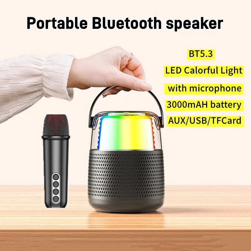 

3000mAh Strong Battery Life Bluetooth Speakers Stereo Portable Outdoor Subwoofer Shocking Sound Box Support AUX Micro-SD Card