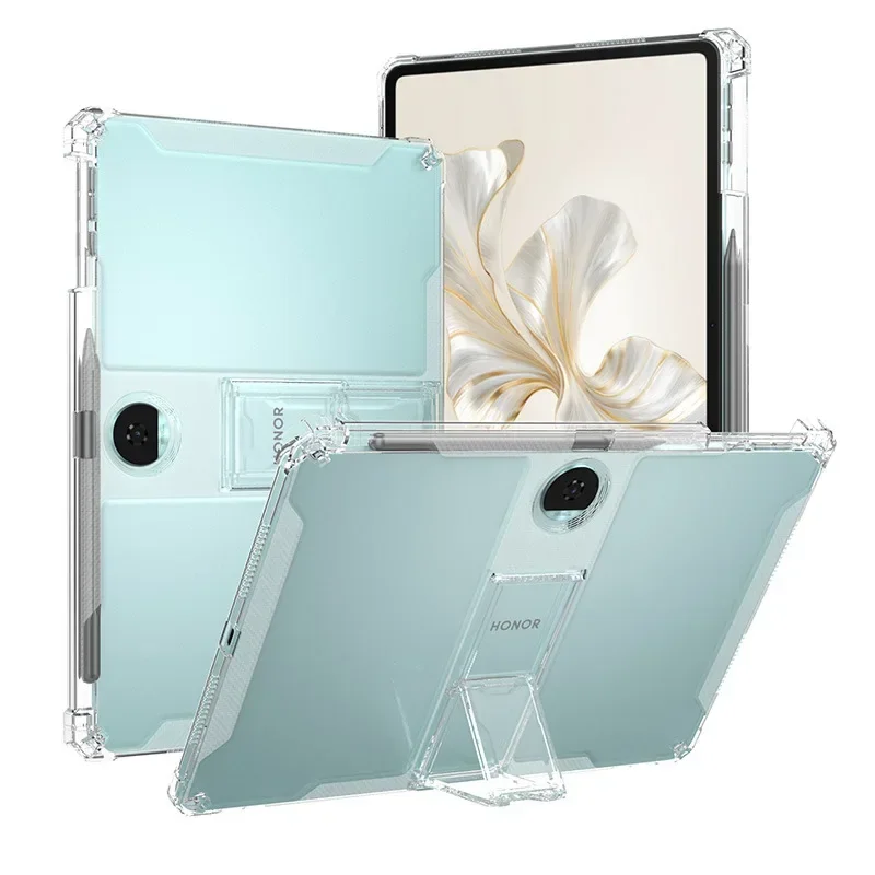 

Clear Soft TPU Stand Case For Huawei Honor Pad 9 12.1 inch 2024 Airbags Tablet Holder Shell For Honor Pad 9 HEY2-W09 HEY2-W19