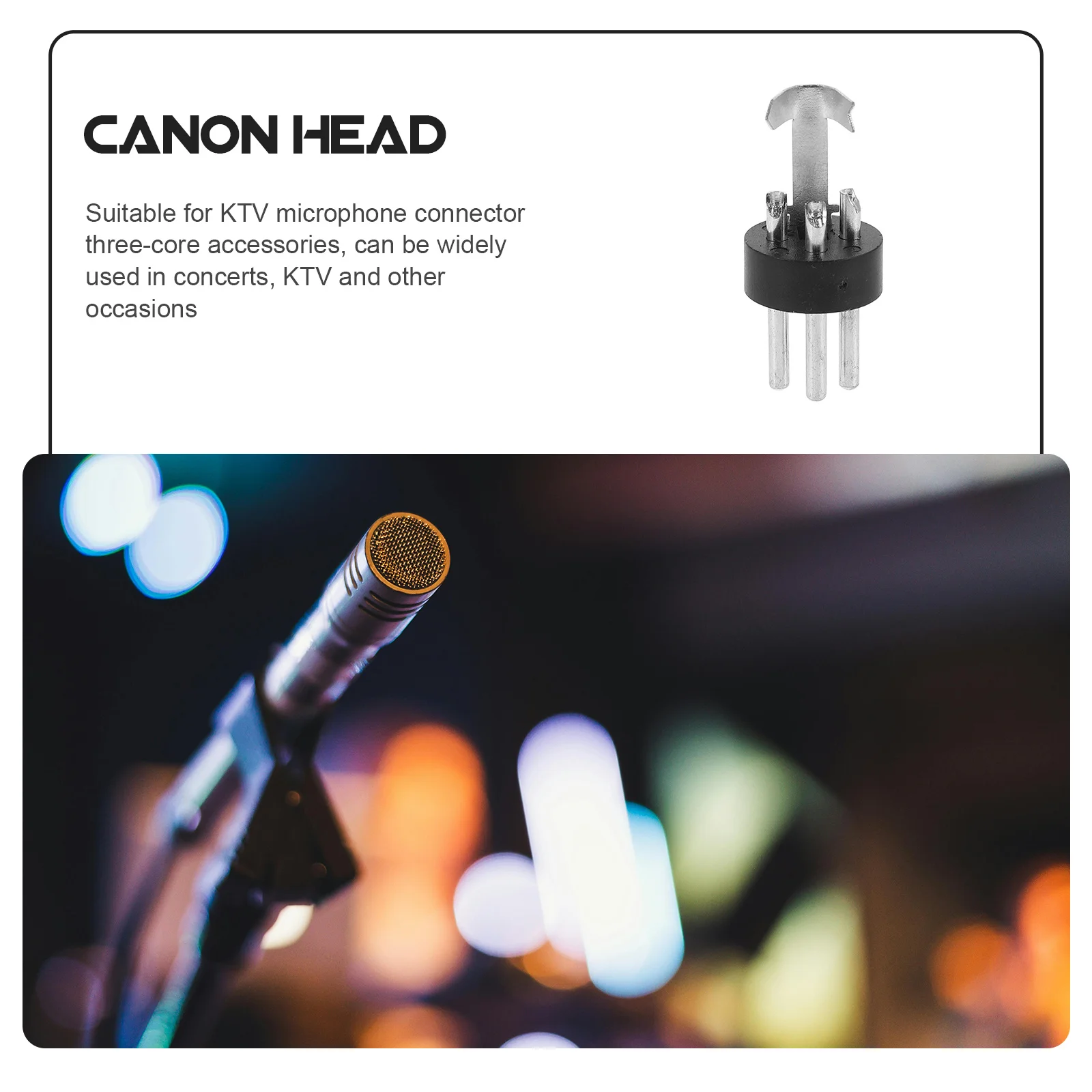 

10pcs Xlr Male Connector Plug 3-Pin Microphone Audio Adapter For Ktv Live Studio Speaker Accessories Xlr Cable Replacement