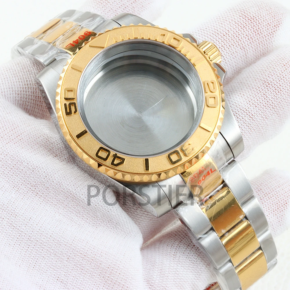 Rose Gold 40mm NH35 Watch Case Sapphire Glass for Seiko NH34 NH35 NH36 NH38 Movement SUB/GMT/ Yacht-Master Oyster/Jubilee Strap