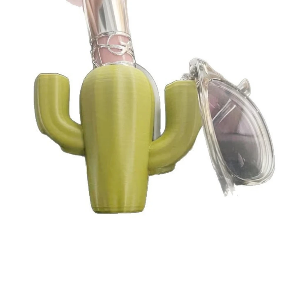 Plastic Car Storage Rack Cactus Lipstick and Glasses Storage Racks Mini Portable Car Storage Rack Stand Holders & Racks