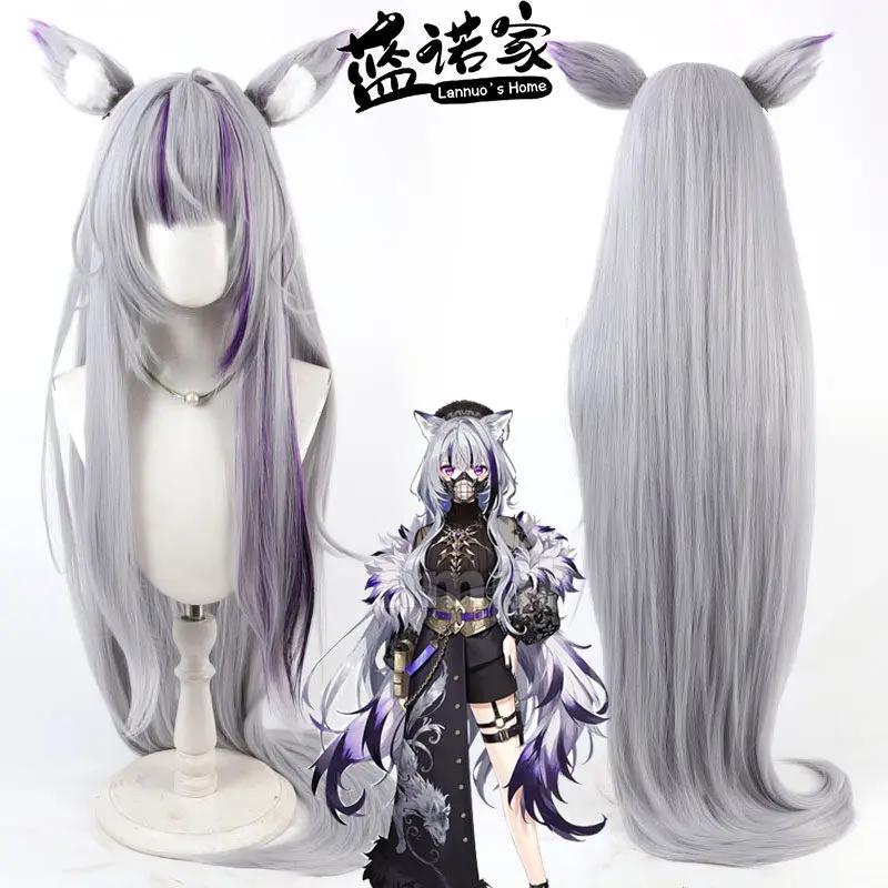 

Virtual YouTube Vtuber Kaede Higuchi Cosplay Wig Halloween Carnival Party Props Synthetic Hair Heat Resistant Fiber + Wig Cap