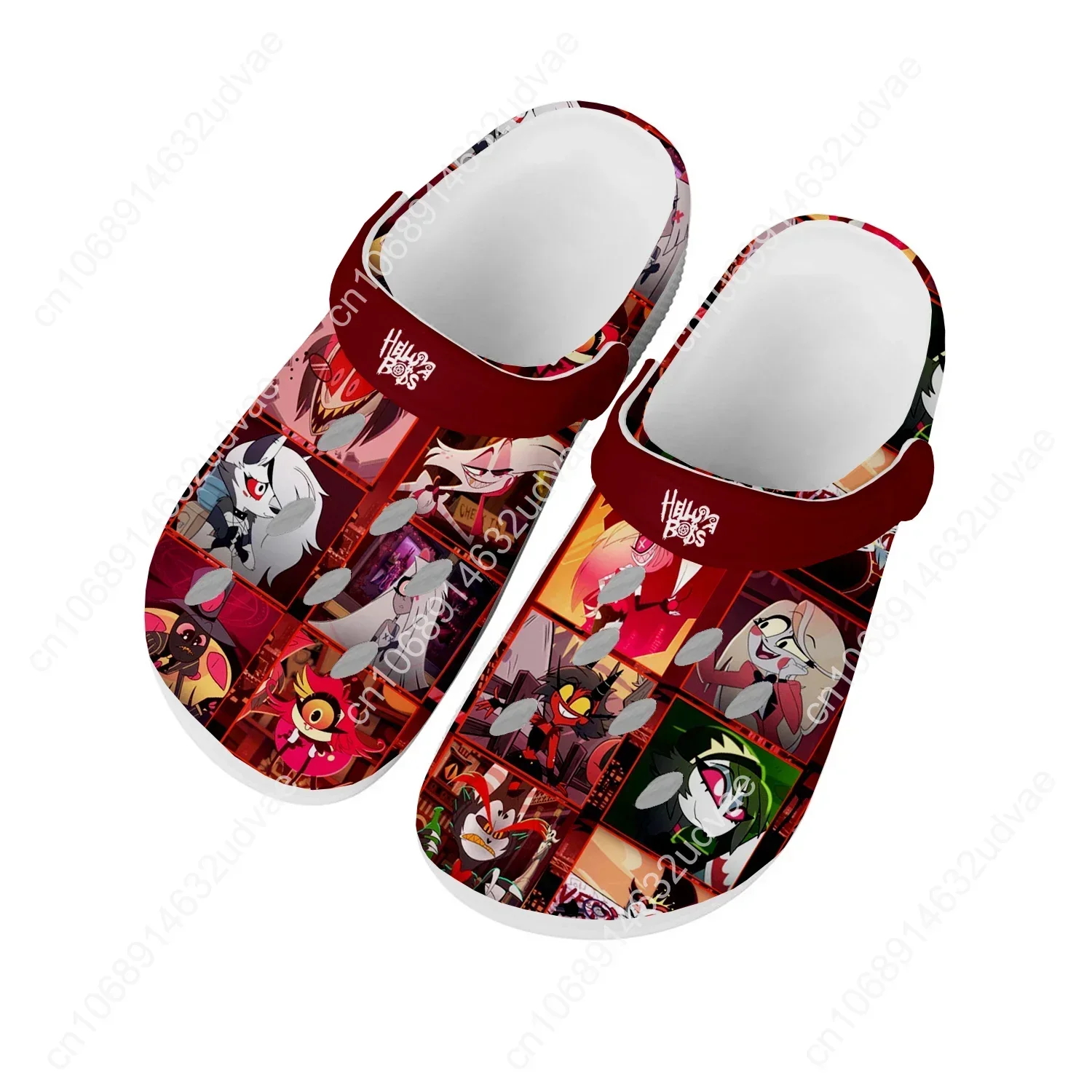 Helluva Boss Water Shoes Mens Womens Non-slip Fashion Home Garden Clogs Customizd Sandals Beach Breathable Hole Slippers - view 2