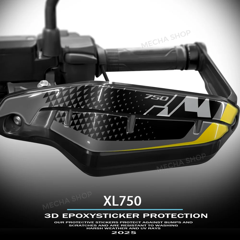 

For XL750 Transalp 2025 Motorcycle Gel 3D Resin Stickers Handguard Decal Hand Guard Protection Sticker