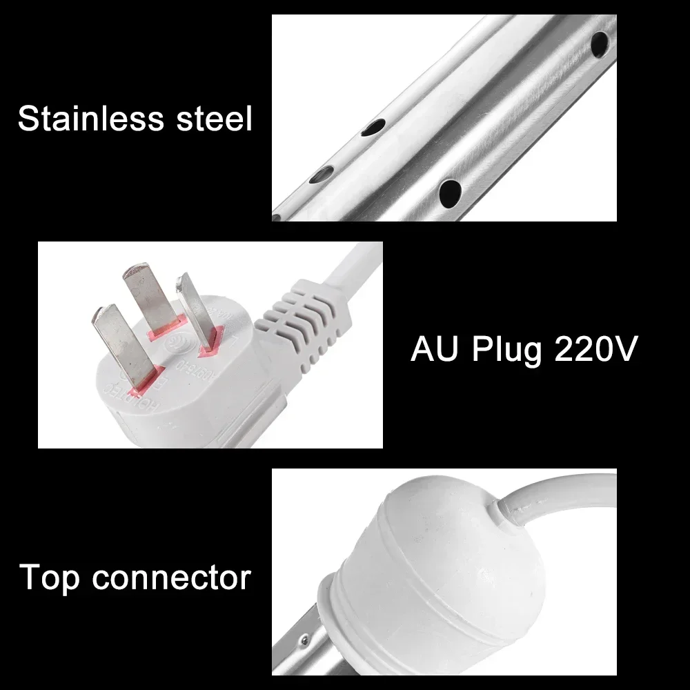 2000/3000W AC220V Floating Electric Water Heater Boiler Water Heating Portable Immersion Suspension The stainless steel heats up