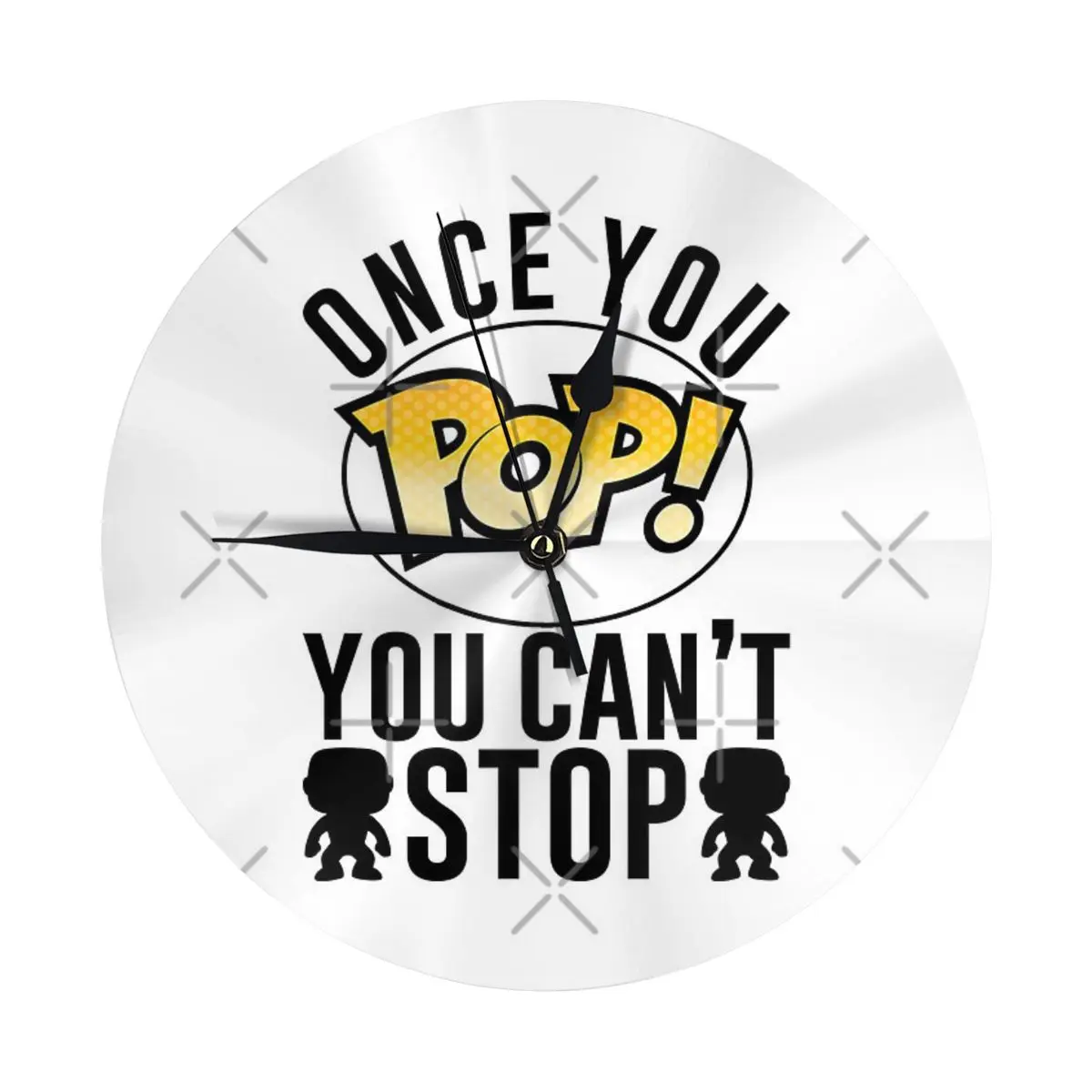 Как только вы почувствуете, вы не сможете стоп, Funko POP, Коллекционирование настенных часов, украшение комнаты, часы, необходимое украшение, круглый