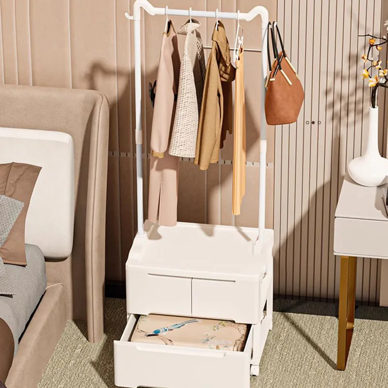 Furniture Living Room Steel Shelf Hanger Clothes Floor Standing Commodes Closet Rack Hangers Iron Rack Para Ropa Luxury Coats image 3