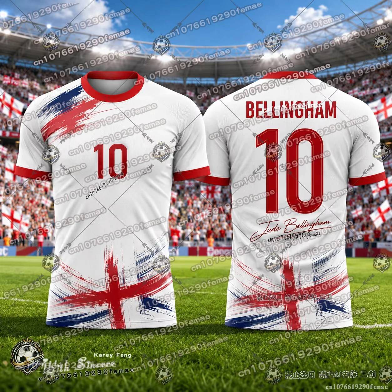 2026 Sommer Bellingham Nr. 10 Fußballtrikot Fan-Souvenir-Shirt Atmungsaktiv Schnelltrocknend Bequemes Sporttrikot – Detail 3