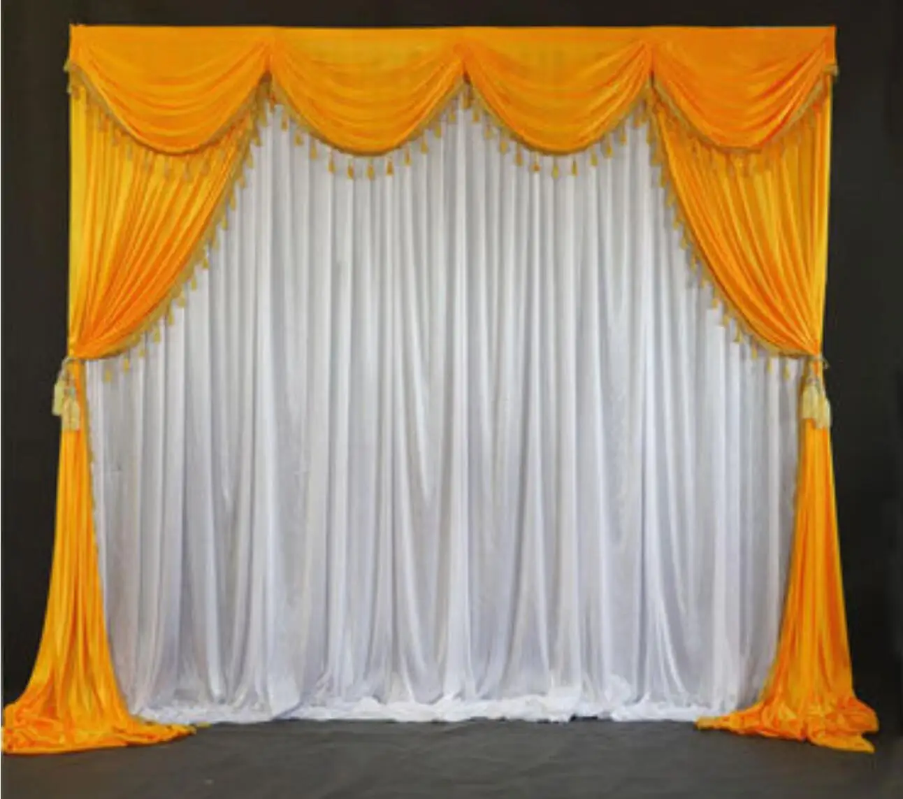 Black Wedding Backdrop Drapery Event Party Banquet Lycra Birthday Backdrop Drapes Curtain Hotel Stage Background Panels