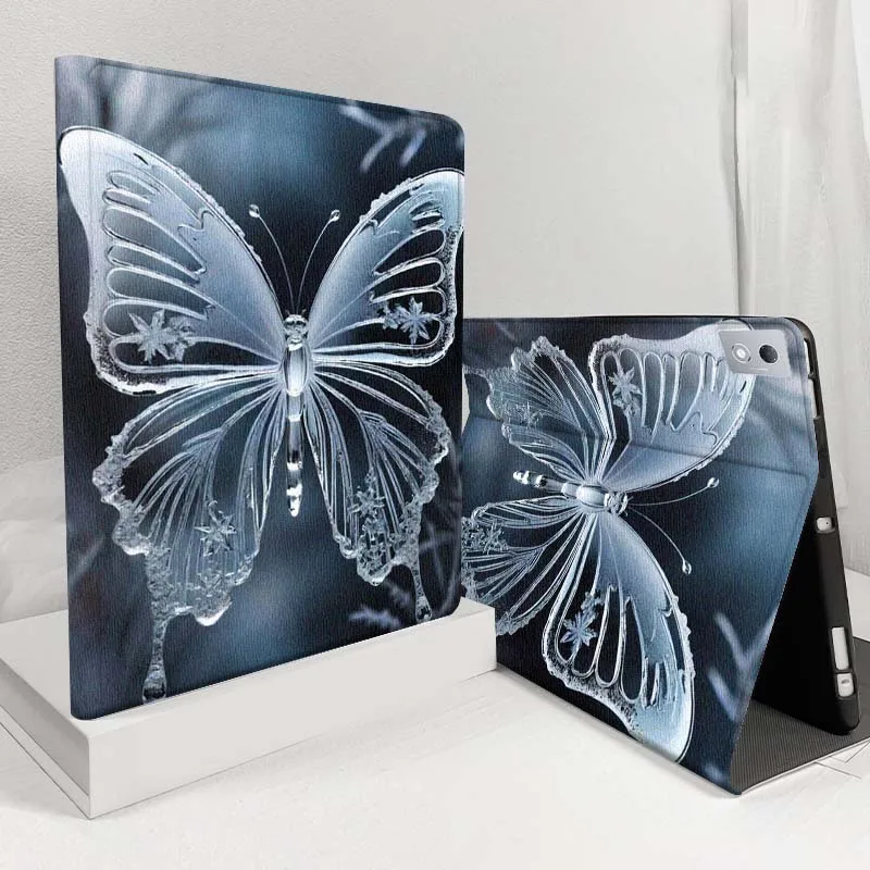 

Crystal Butterfly Lily Light Case For Lenovo Pad Legion Xiaoxin Tab Y700 K10 M10 P11 3rd Pro GT Plus Gen 5G Tablet