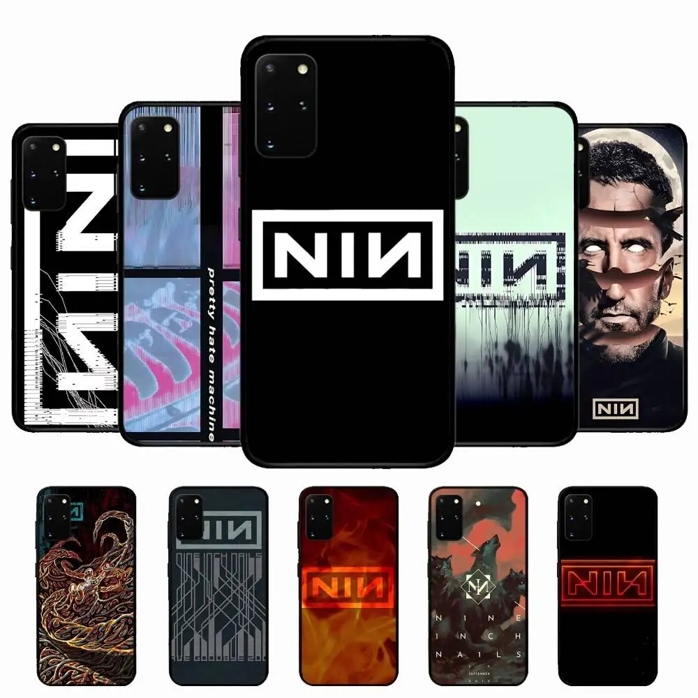 1pc Rock Band Nine I-Inch N-Nails Phone Case Silicone PC+TPU For Samsung S10 20 30 22 23 24 Plus Lite Fundas