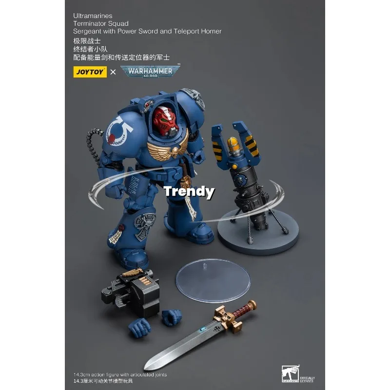 

JOYTOY WARHAMMER 40K Sergeant with Power Sword and Teleport Homer 1/18 Action Figure Model Toys