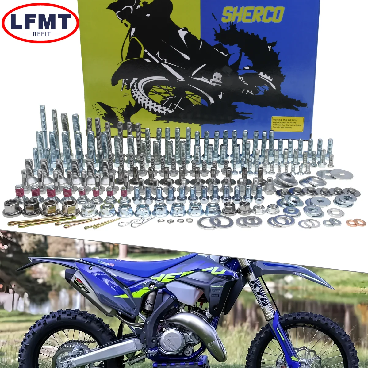 Motorcycle self-tapping screw Hardware Bolt Full Plastics Fastener Kit For SHERCO SE-R SEF-R SC SCF SE SEF SE-R SE-F 2013-2026