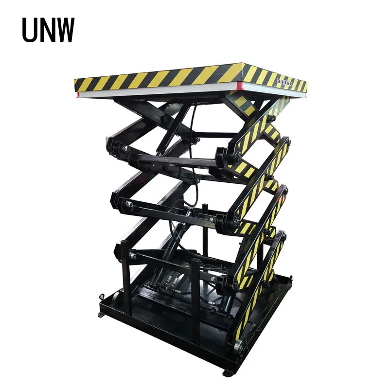 Unw Dumbwaiter Hydraulic Lift Platform Mobile Scissor Lift Table Used Load Capacity 500kg