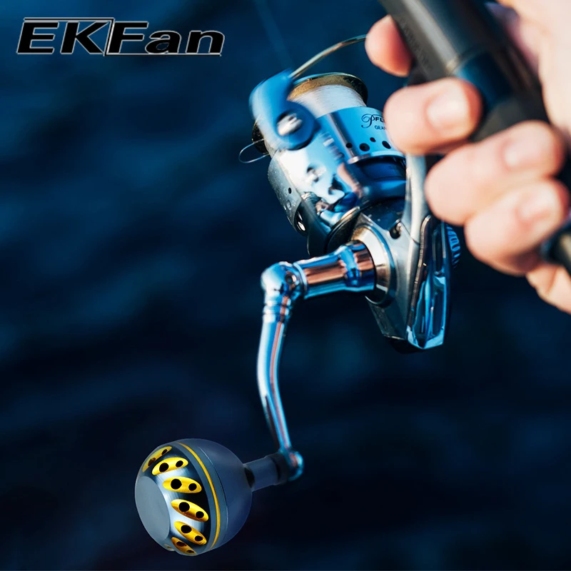 EKFan 32/35/38mm Angelrollenknopf aus Aluminiumlegierung für A/S/D mit Lagern, 4mm Schaft, Spinnrolle, Baitcasting-Rolle, DIY-Werkzeug – Detail 10