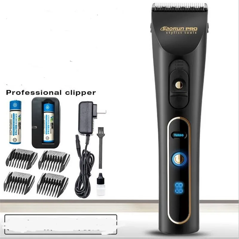 Professional Barber Hair Clipper Cordless Electric Trimmer Powerful Head Haircut Machine Barbershop Men Hairstyle Shaving Cutter