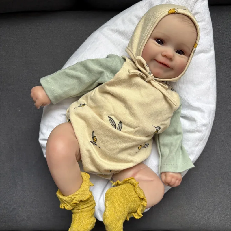 50CM Reborn Baby Doll Maddie Lifelike Doll Pelle 3D con vene visibili Muñecas Bambole per bambini dall'aspetto reale