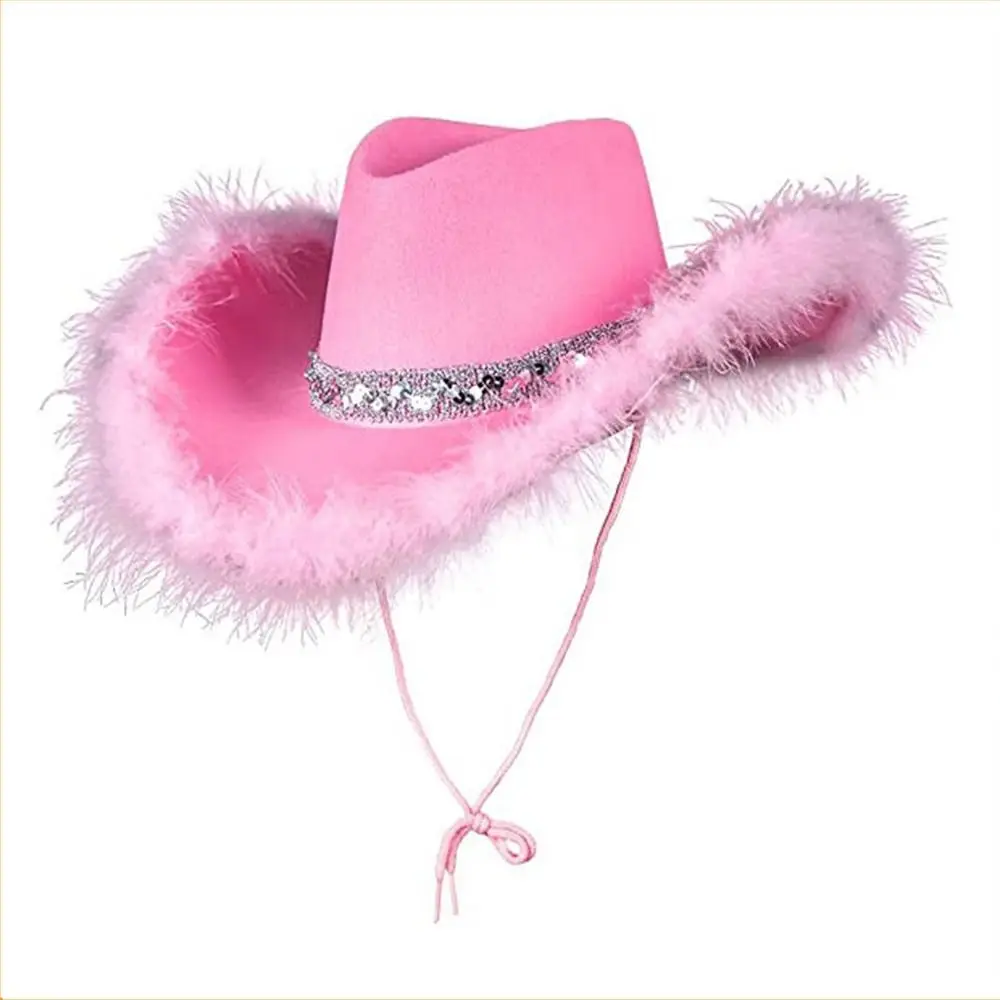 Funny Fashion Costume Party Cowboy Accessory Performance Sequin Cowgirl Hats Bachelorette Party Hat Cowboy Hat Cowgirl Hat