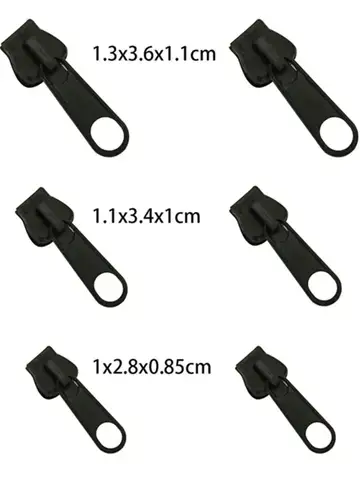 3 Sizes Universal Instant Fix Zipper Repair Kit Replacement Zip Slider Teeth Rescue Sewing Clothes Bag Zippers Tool Accessories