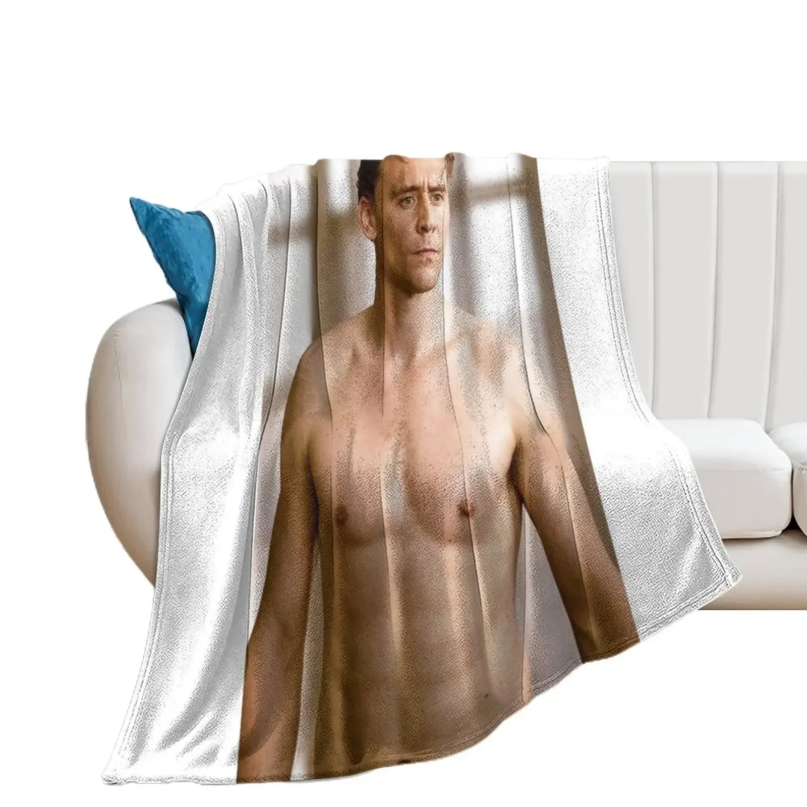 Tom Hiddleston Shirtless Throw Blanket decorative warm winter Luxury St Blankets