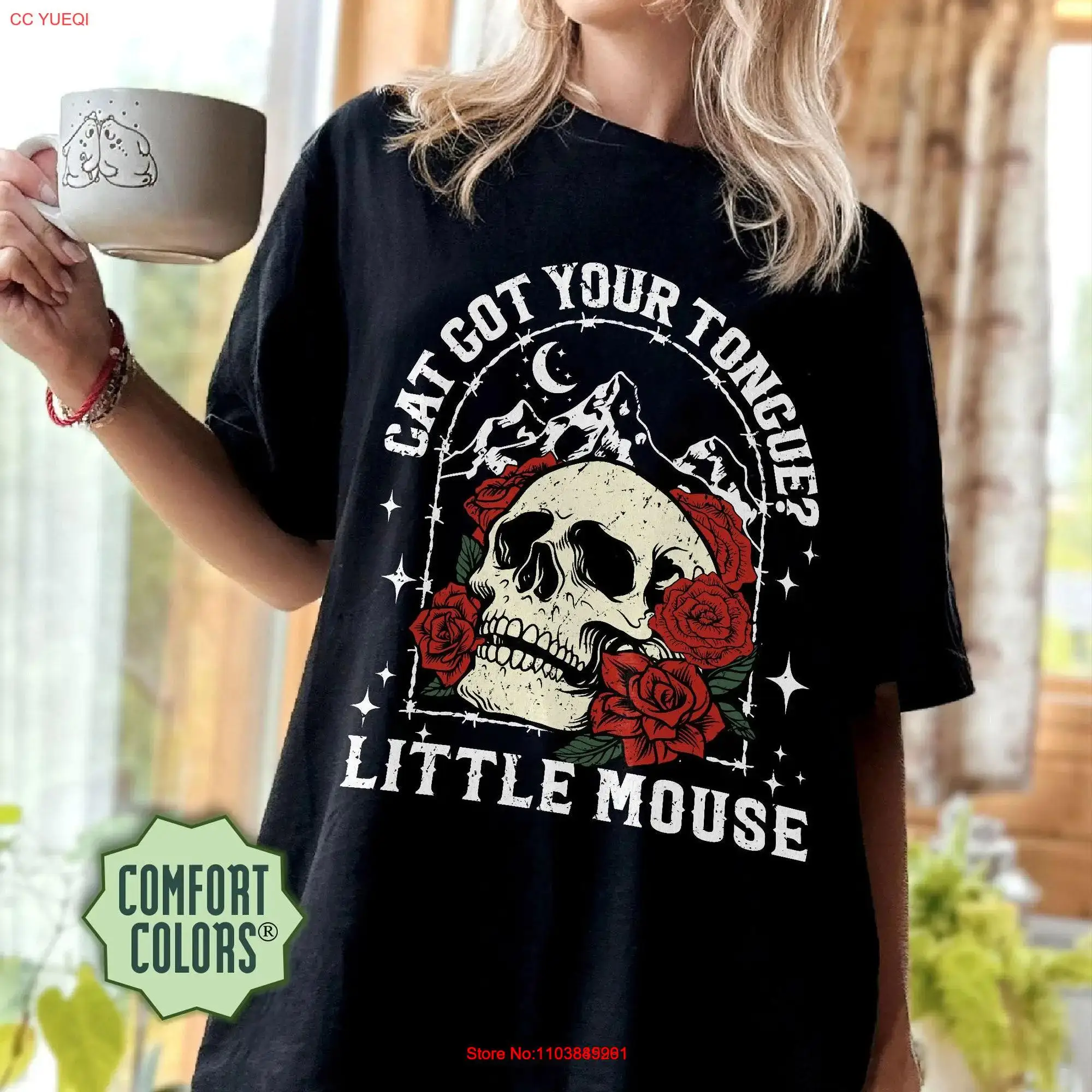 Little Mouse Cat Got Your Tongue Comfort Colors T Shirt Haunting Adeline SweaT Dark Romance Merch Smut Reader Book Lover