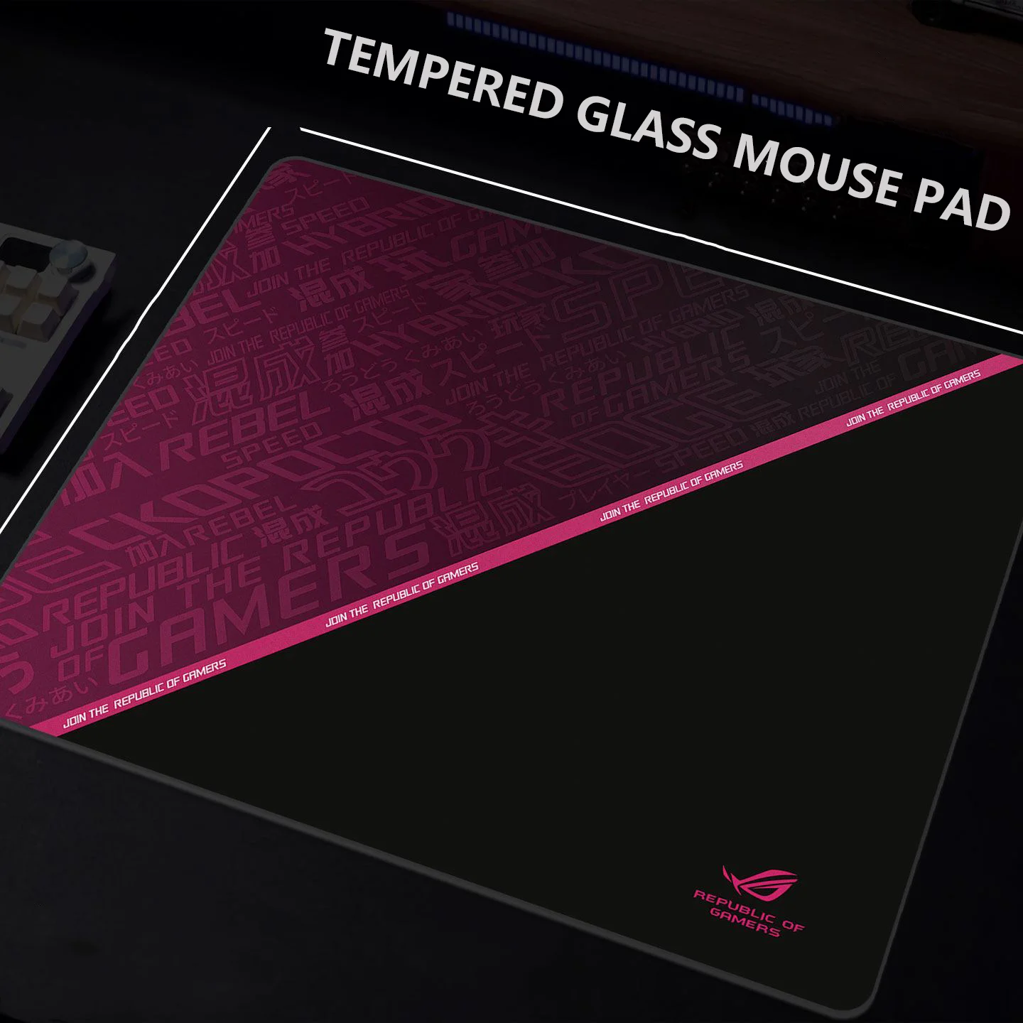 

Hot Cool Gradient Esports Photovoltaic Glass Mouse Pad Tempered Upgrade Smooth FPS Game & Office Specific Pc Laptop Desk Mat