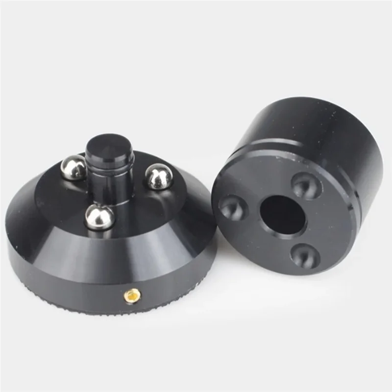 ziziスピーカー分離スタンド鉛合金調整可能トレイパッドボールフットスピーカースタンド分離フィートスパイクブラック簡単u